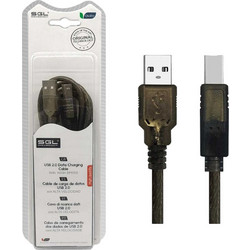 097657 Καλώδιο USB-A Male 2.0 to USB-B Male 5m Black