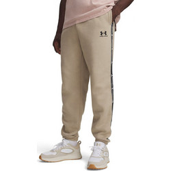 Under Armour Ανδρικό Παντελόνι Φόρμας Fleece με Λάστιχο Μπεζ 6013457-299