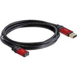 DeLOCK 82753 Καλώδιο USB-A Male 3.0 to USB-A Female 2m Black