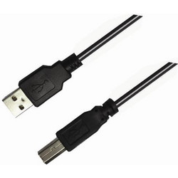 Aculine USB-005 Καλώδιο USB-A Male 2.0 to USB-B Male 3m Black 5201964093168