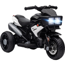 HOMCOM Ηλεκτροκίνητο Παιδικό Μηχανάκι 6V Μαύρο 370-102V90BK