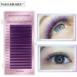 Nagaraku Βλεφαρίδες Τρίχα-Τρίχα Μωβ 0.1mm C 7-15mm 87642