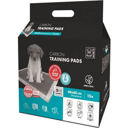 M-Pets Επιδαπέδιες Πάνες Σκύλου με Ενεργό Άνθρακα 90x60cm 15τμχ