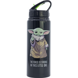 Stor Mandalorian Grogu Παιδικό Παγούρι Αλουμινίου Μαύρο 730ml