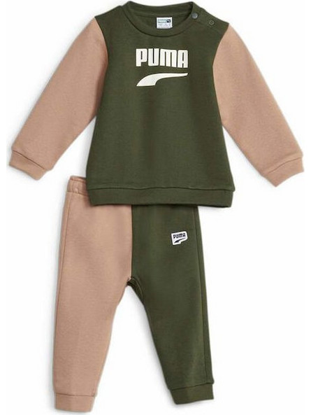 Puma Βρεφικό Σετ Φόρμας για Αγόρι Χειμωνιάτικο Χακί Μπεζ 621589-31