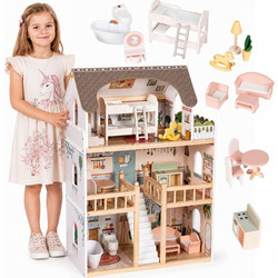 Ecotoys Ξύλινο Κουκλόσπιτο Laura