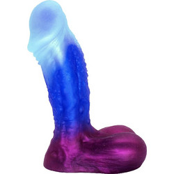 Guilty Toys Ocean Wave Ρεαλιστικό Dildo με Όρχεις 16.5cm Μπλε Μωβ