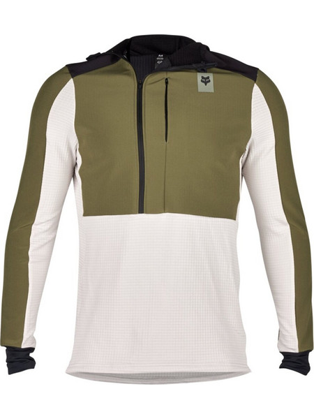 Fox Racing Ανδρικό Φούτερ με Κουκούλα Μπεζ Χακί 31480-099