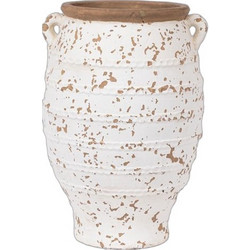 Eurolamp Κασπώ Πήλινο Λευκό Καφέ 30x40.5cm 819-00630