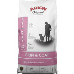 Arion Original Adult Medium Skin & Coat with Salmon 12kg