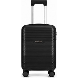 Amber AM1020 Βαλίτσα Καμπίνας 55x35x22cm με 4 Ρόδες Μαύρη