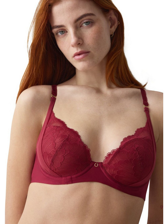 Triumph Love in Lace Σουτιέν με Ελαφριά Ενίσχυση με Μπανέλα Κόκκινο 10228632-6845