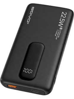 Tradesor PD33 Power Bank 10000mAh 22.5W με Ενσωματωμένα Καλώδια USB-C & Lightning Black