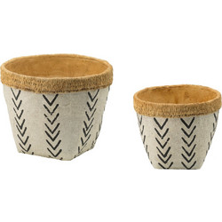 Artekko Knitt Κασπώ Τσιμεντένιο Λευκό Μπεζ 26x20cm D9064