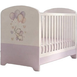 Asterias Bebe Fenia Πολυμορφική Κούνια για Στρώμα 70x140cm Λευκή Λιλά 323310