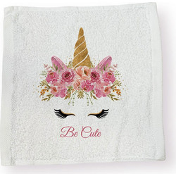 Bonjour Bebe Unicorn in Flowers Βρεφική Λαβέτα Ώμου 100% Βαμβακερή Λευκή