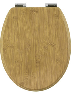 MRShome Καπάκι Λεκάνης Οβάλ Ξύλινο Καφέ 45.5x37cm AWD02181598