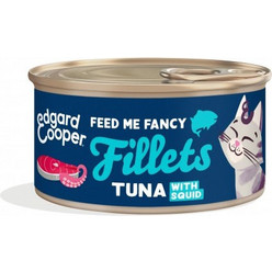 Edgard & Cooper Adult Feed Me Fancy Fillets with Tuna & Squid 70gr