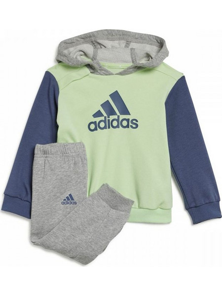 Adidas Βρεφικό Σετ Φόρμας Χειμωνιάτικο Πράσινο Mint Navy Μπλε Γκρι IS2679