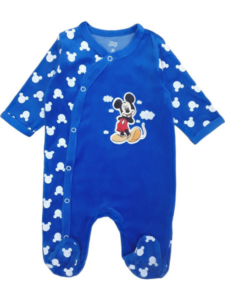Disney Mickey Φορμάκι Μακρυμάνικo για Αγόρι Βελουτέ Μπλε 8030263
