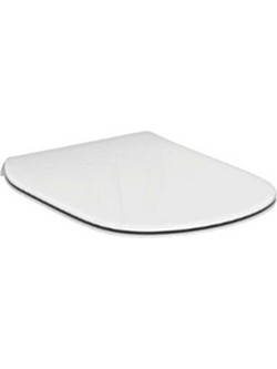 Ideal Standard Tesi II Καπάκι Λεκάνης Οβάλ Πλαστικό Slim Soft Close Λευκό 42x37cm T352701