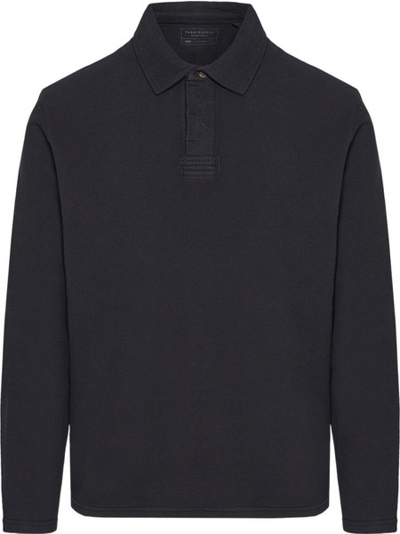 Funky Buddha Ανδρική Μπλούζα Polo Μακρυμάνικη Ανθρακί FBM014-005-11