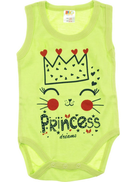 Biyo Kids Princess Dreams Φορμάκι Εσώρουχο Αμάνικo για Κορίτσι Lime 33081
