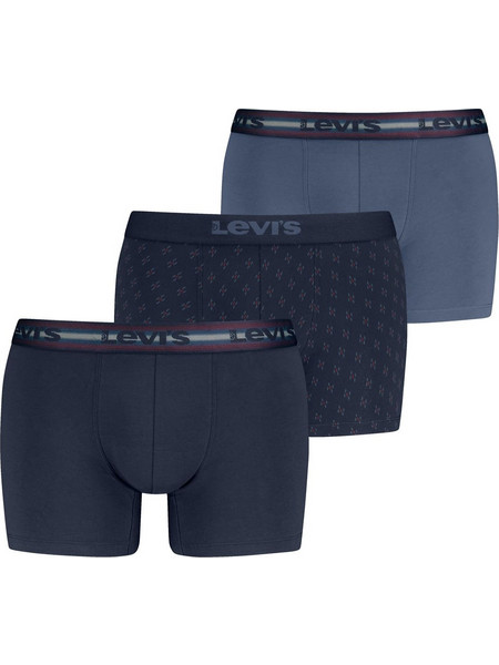 Levi's Ανδρικά Μποξεράκια Σετ 3Pack Navy Μπλε 701241925-001