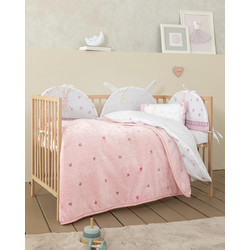 Nima Sweetheart Κουβέρτα Κούνιας Βελουτέ 110x140 Ροζ