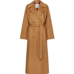 Tommy Hilfiger Γυναικείο Παλτό Μάλλινο Μακρύ Ταμπά WW0WW35932-GW8