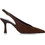Sante Γόβες Slingback με Λεπτό Χαμηλό Τακούνι Σοκολατί 26-615-15