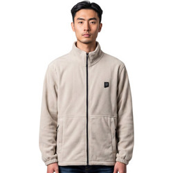 Rebase Ανδρική Ζακέτα Fleece με Φερμουάρ Μπεζ 262RFT-7084