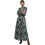 Helmi Maxi Βραδινό Φόρεμα Floral Χακί 58-05-004
