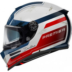 Premier Commander DA13BM White Blue Red Κράνος Μηχανής Full Face 1470gr