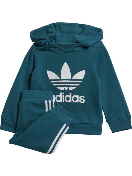 Adidas Βρεφικό Σετ Φόρμας Χειμωνιάτικο Πετρόλ IX5166