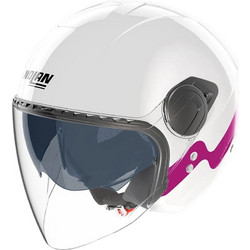 Nolan N20-2 Visor Zefiro 342 White Fuchsia Κράνος Μηχανής Jet 1200gr