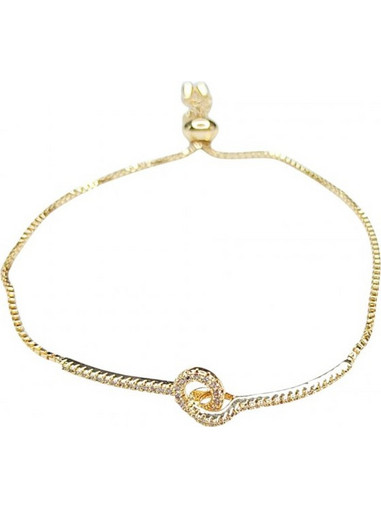 RO Accessories Γυναικείο Βραχιόλι Αλυσίδα Xρυσό BR213