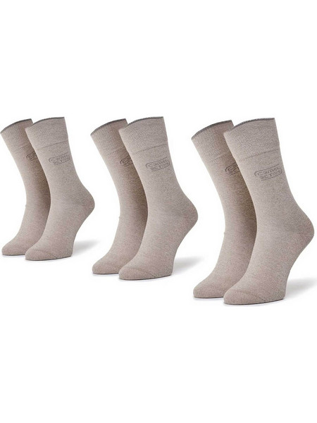 Camel Active Ανδρικές Κάλτσες Ψηλές Μπεζ 3Pack CA262-6593