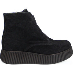 Fratelli Petridi Γυναικεία Αρβυλάκια Πλατφόρμα Suede Μαύρα X25-14-MAX