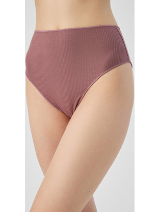 Minerva Cozy Rib Modal Ψηλόμεσο Γυναικείο Slip Nude 90-81707-388