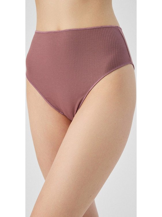 Minerva Cozy Rib Modal Ψηλόμεσο Γυναικείο Slip Nude 90-81707-388