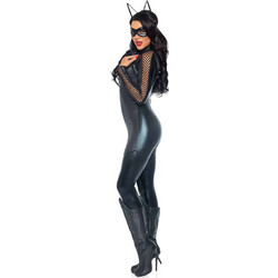 Leg Avenue Wicked Kitty Cat Sexy Στολή Μαύρη 714718506173
