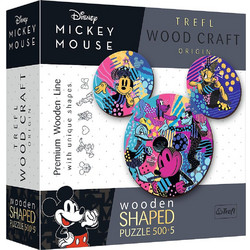 Puzzle Trefl Mickey Mouse Wood Craft 500 Κομμάτια