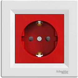 Πρίζα Σούκο Ασφαλείας 16Α (2Π+Γ) Κόκκινη EPH2900521 3606480526121