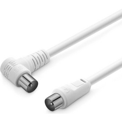Powertech Καλώδιο Κεραίας Coax Male to Coax Male 1.5m White CAB-V029