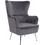 Woodwell Μπερζέρα Γκρι Croma Ε7138,7