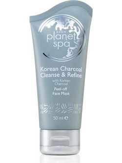 Avon Planet Spa Korean Charcoal Cleanse & Refine Κρεμώδης Μαύρη Μάσκα Προσώπου για Ενυδάτωση με Άνθρακα 50ml