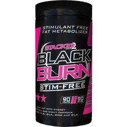 Stacker2 Black Burn Stim-Free Θερμογεννετικός Λιποδιαλύτης 90 Κάψουλες