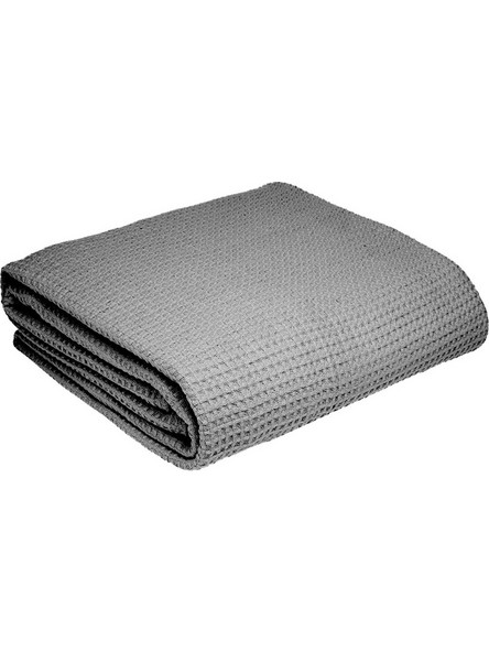 Κουβέρτα πικέ διπλή γκρι 230x250cm c59981
