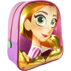 Cerda Disney 3D Rapunzel Σχολική Τσάντα Πλάτης Νηπιαγωγείου Ροζ 2100002096